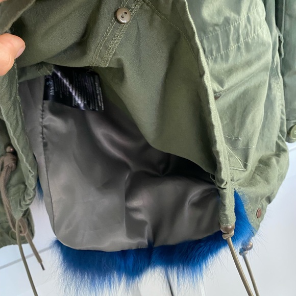 Mr & Mrs Italy Fur Parka Coat Small - Picture 8 of 8